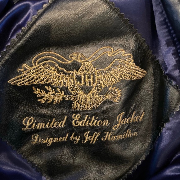 TORONTO BLUE JAYS X JEFF HAMILTON 92 / 93 CHAMPIONSHIP LEATHER JACKET - Picture 4 of 13